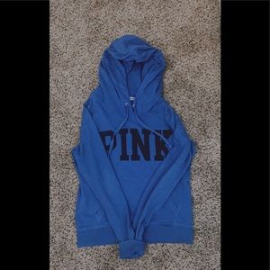 Blue hoodie from “pink”